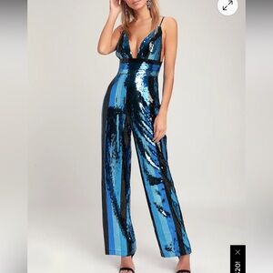NWOT Wayf Sibyl sequin jumpsuit